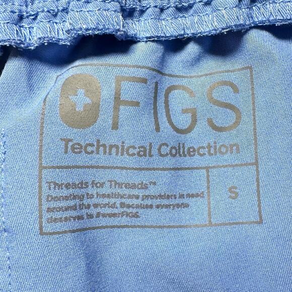 Figs Yola Skinny Scrub Pants Ceil Blue Women Small - Picture 4 of 9